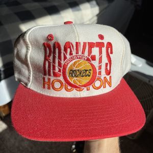 Vintage Houston Rockets AJD Signatures Snapback Hat Cap RARE